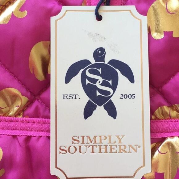 Simply Southern Elephant Quilted Vest Medium‎ - Picture 6 of 9